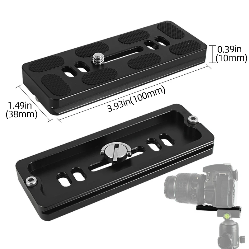 AluminumAlloy38mmQuickReleasePlatewith14screwBaseCamera