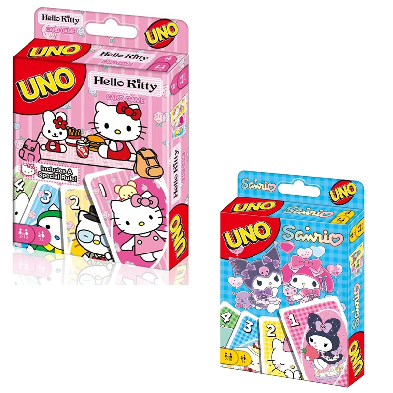 Uno Hello Kitty Matching Card Game Minecraft Multiplayer Family Party Boardgame Funny Friends Entertainment Poker
