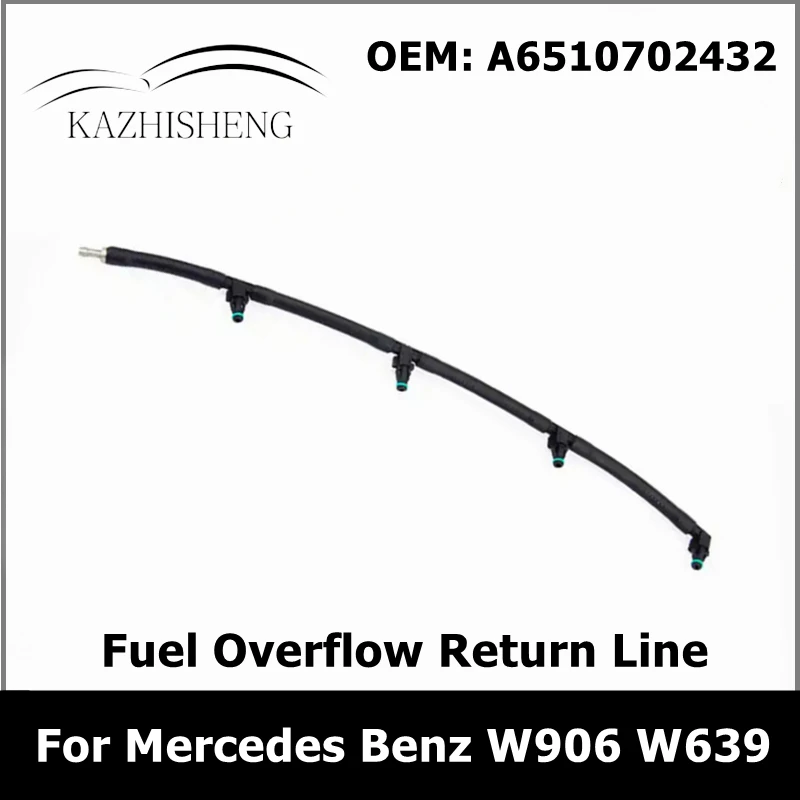 

A6510702432 Fuel Overflow Return Line Injector Hose for Mercedes Benz Sprinter W906 Vito Viano W639 6510702432