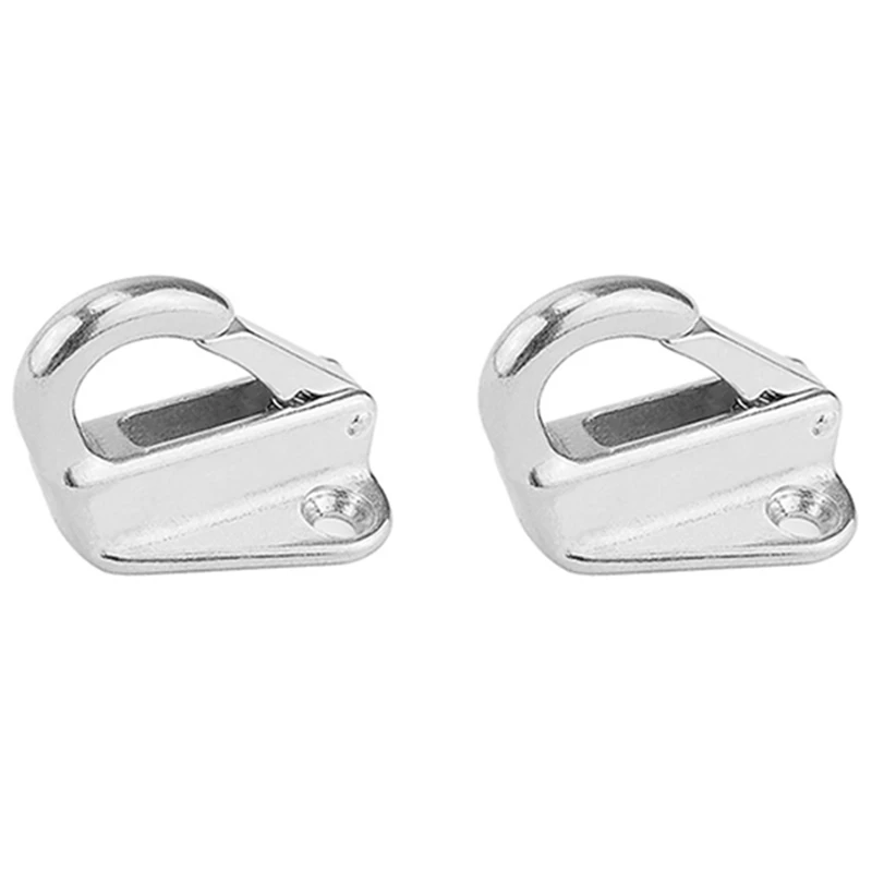 

Marine Boat Fender Hooks Stainless Steel Spring Snap Type Fender Fending Hook Hanger 4 Pcs