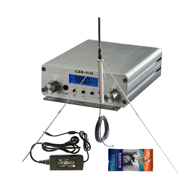 2/15W FM Radio Transmitter Broadcast Wireless Stereo Station 88-108Mhz  CZE-15A