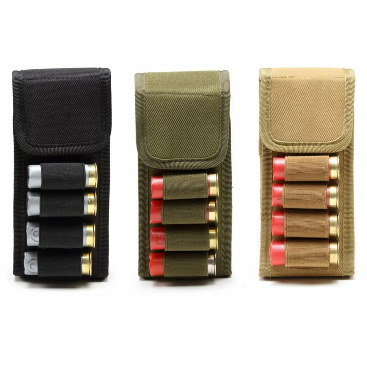 Tactical MOLLE Magazine Pouch - 16 Round 12GA Ammo Shells Holder ...