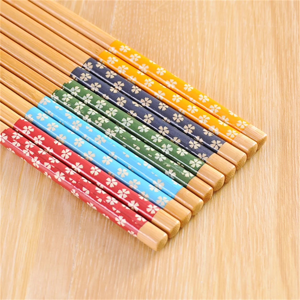 Description Picture 2 of item1Pairs Natural Bamboo Chopsticks Reusable Traditional Handmade Chinese Classic Wooden Chopsticks Sushi Kitchen Tool 24cm Hot Pot