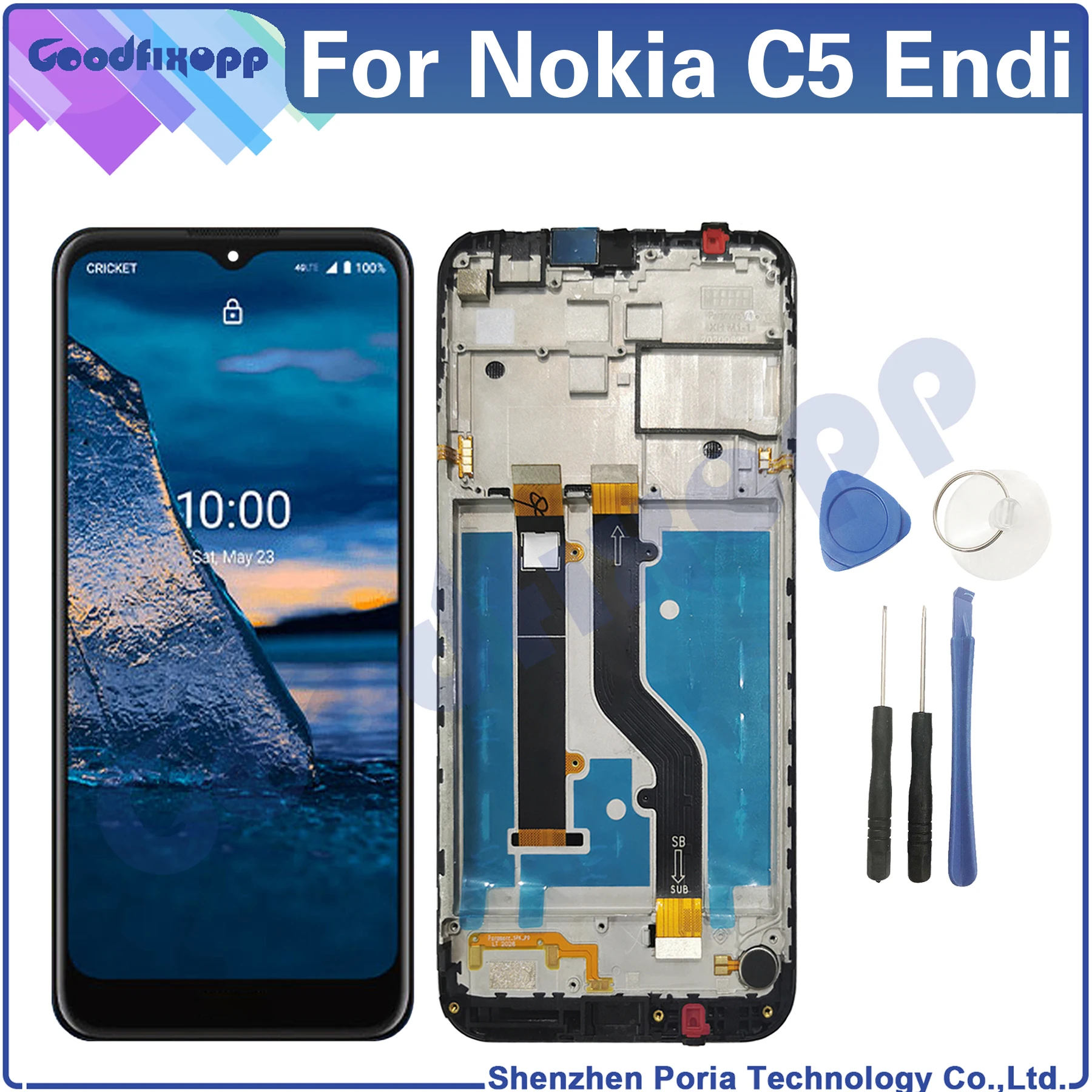 

For Nokia C5 Endi LCD Display Touch Screen Digitizer Assembly Repair Parts Replacement