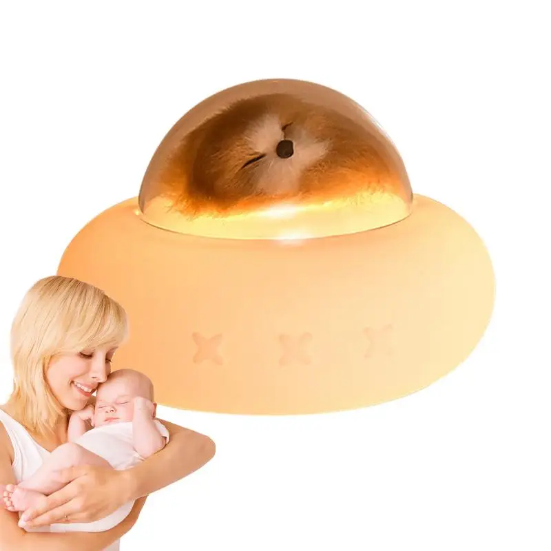 

Силиконовая лампа для космического корабля, 7 цветов, светодиодный космический корабль для домашних животных, детская силиконовая прикроватная лампа, настольная лампа, атмосфера