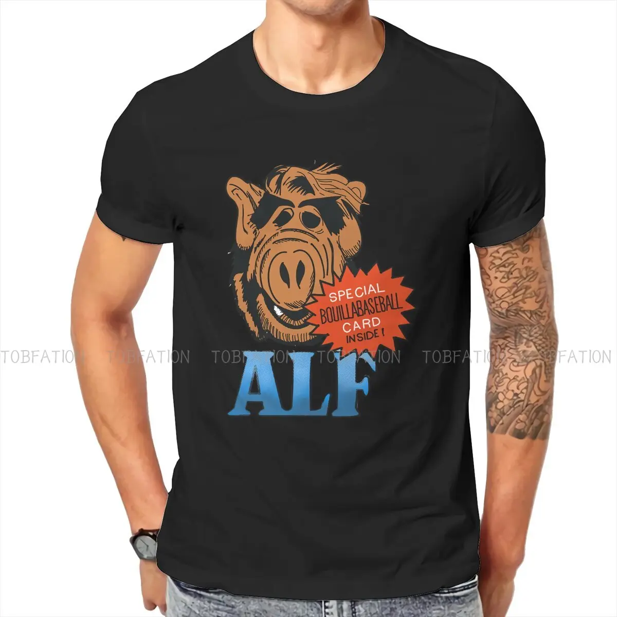 Alf The Animated Series Tshirt For Men Retro Tv Soft Leisure Tee T Shirt Novità Nuovo Design Sciolto