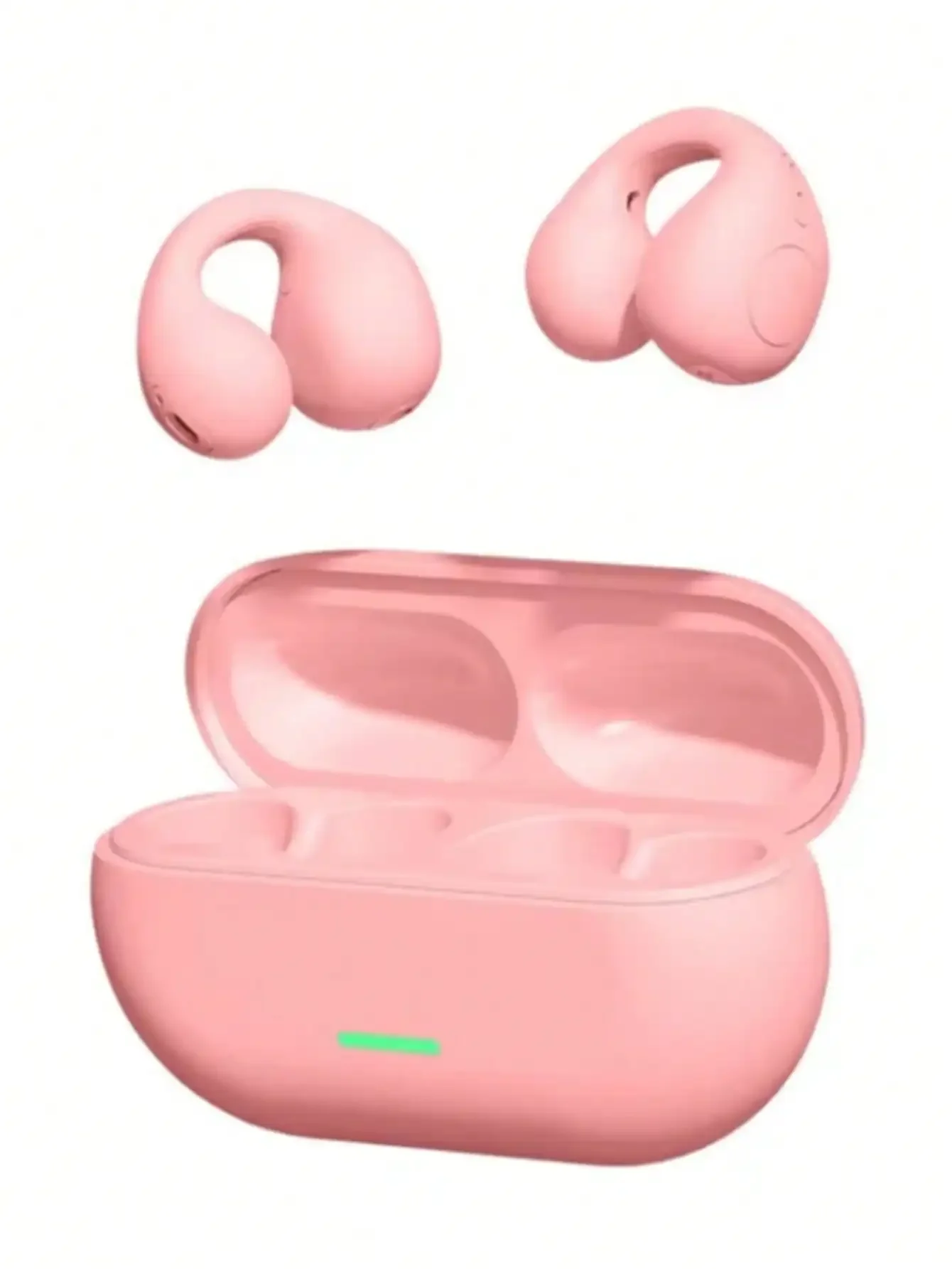 TWS Bluetooth Headset 5.3 Wireless Air Conduction Headphones Clip Ear Music Noise Canceling HD Call Sports Gaming Earphone
