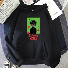 Anime japonês mob psycho 100 hoodies kawaii camisolas femininas gráfico 2022 moda masculina pullovers engraçado dos desenhos animados roupas