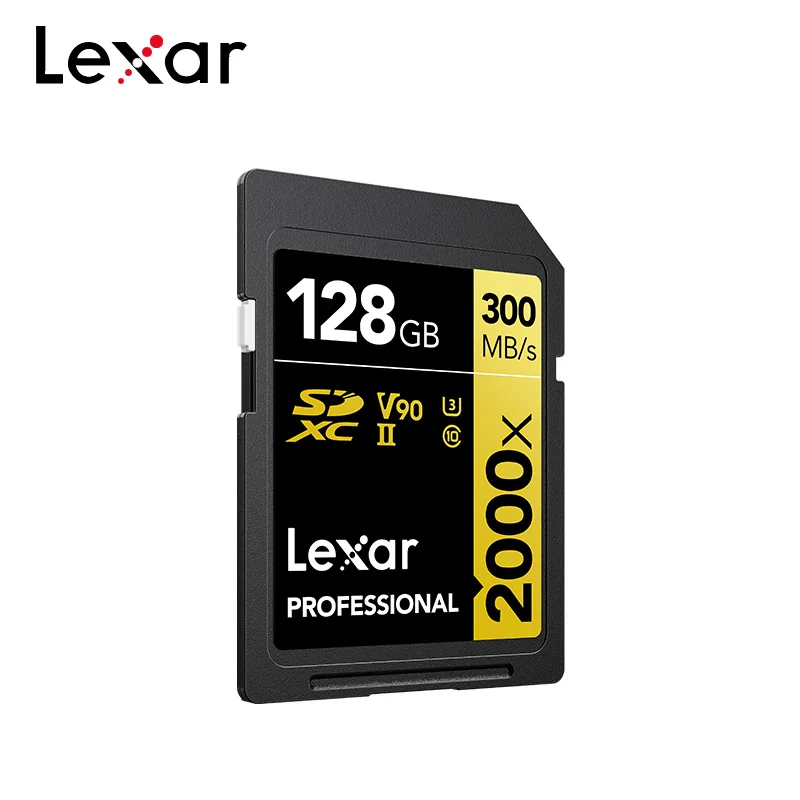 Lexar  SDHC SDXC UHS-II SD ī,  ڿ, ִ 300 MB/s V90 Ŭ SD ī, 2000x, 32GB, 64GB, 128GB, 256GB
