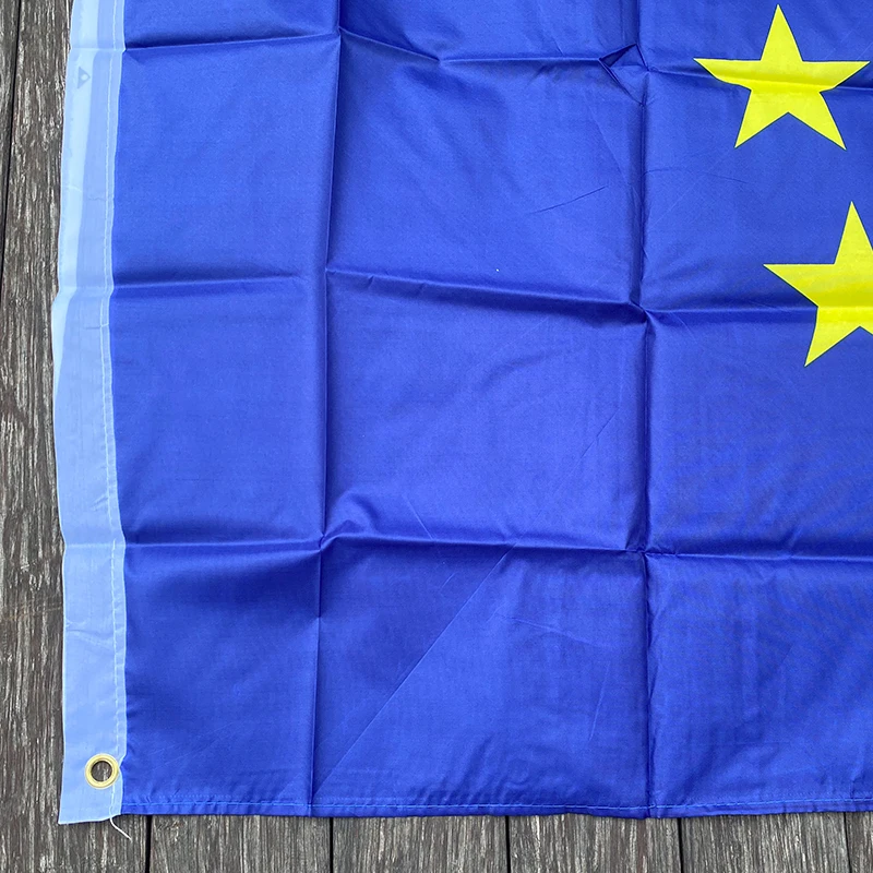 free  shipping  xvggdg 3x5 FTs European Union EU Flag 90*150cm Euro Flag of Europe super-polyester  Council of Euro flag