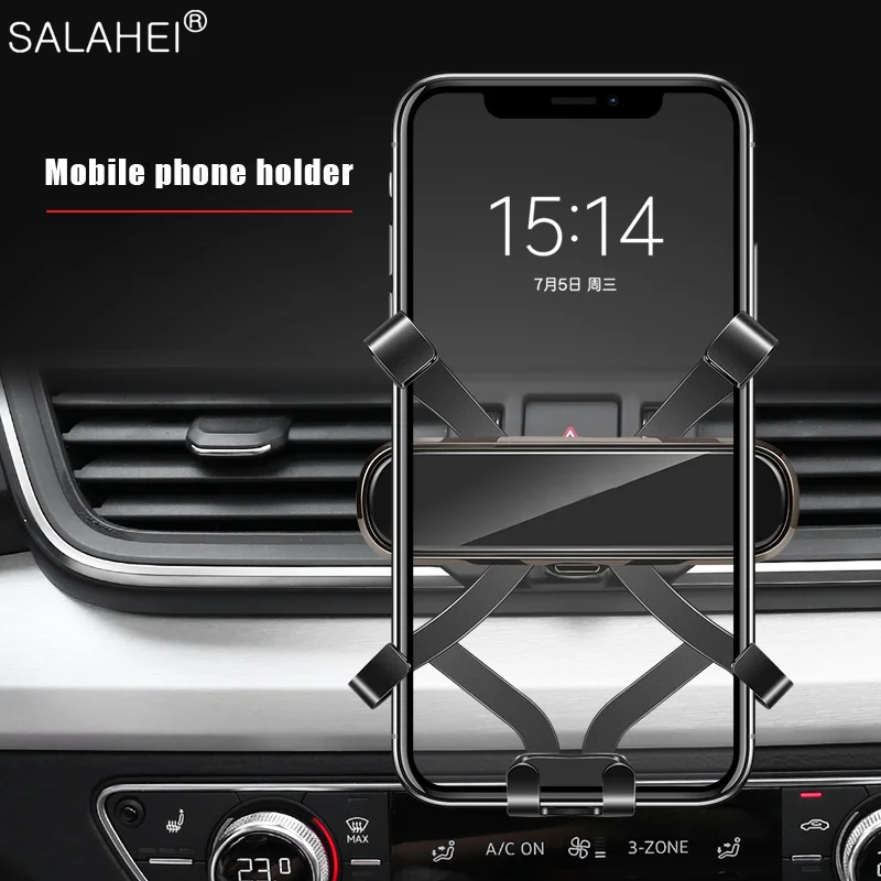 Luxus Auto Smartphone Halter Air Vent Halterung Clip Für Audi Q2L19 Q2 GAB  SQ2 2016-2022 Auto Navigation Innen ständer Zubehör - AliExpress