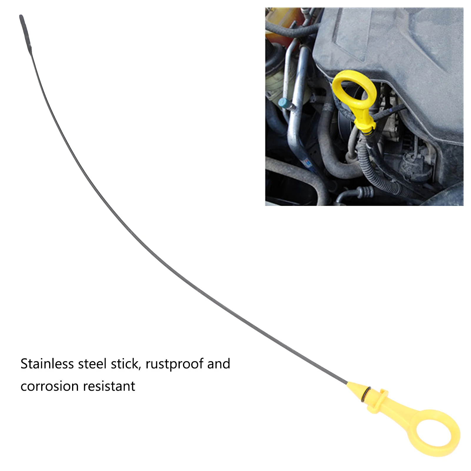 Engine Oil Dipstick ABS Stainless Steel Oil Level Gauge Stick For Audi A3 A4 A5 A6 Q3 Q5 TT 2.0