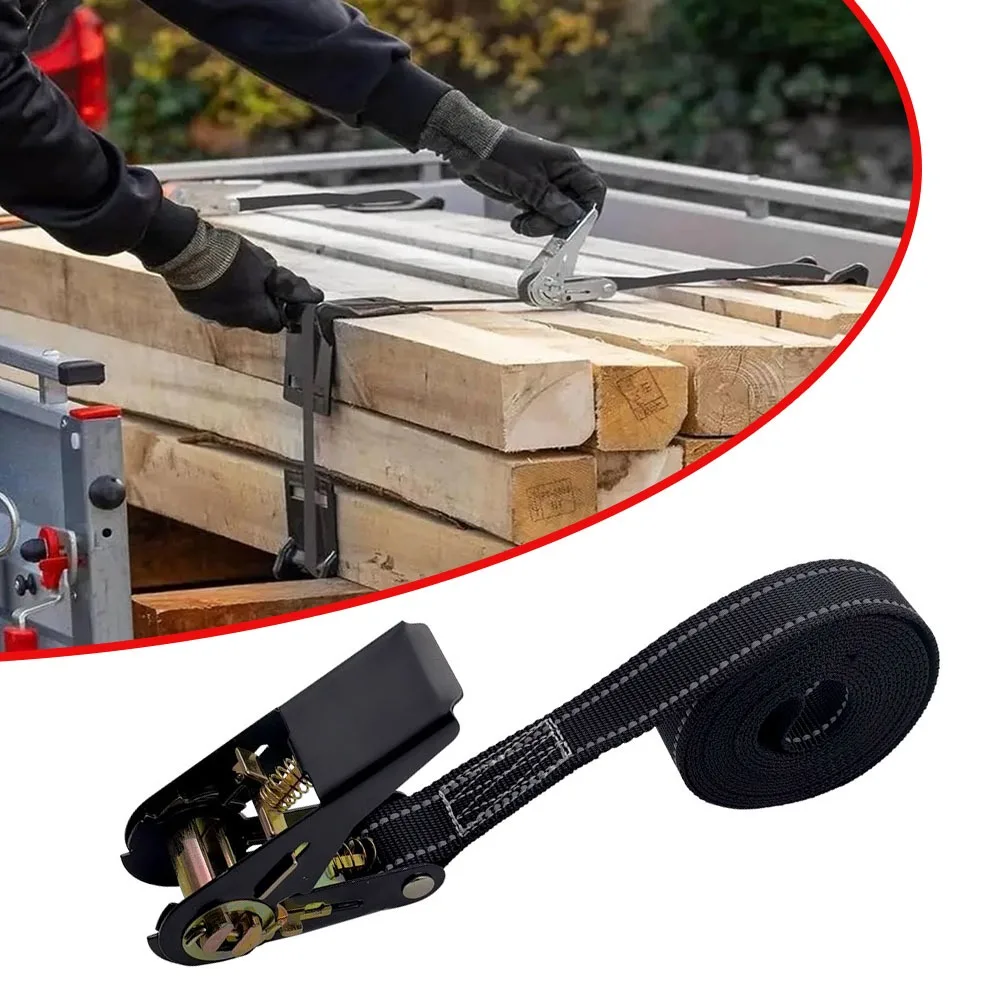 Heavy Duty Adjustable Reinforced Vehicle Tie Down Straps