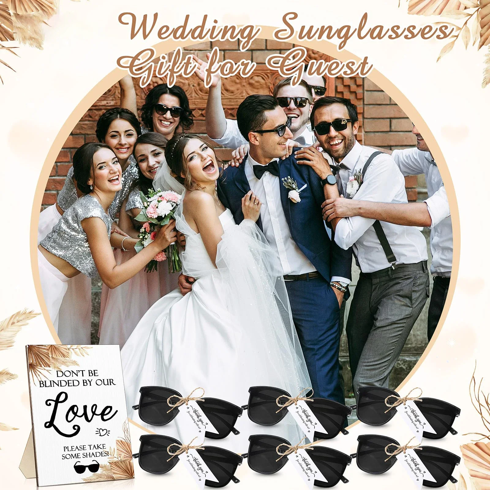 12-60 pares de gafas de sol en forma de corazón, recuerdos de boda para  invitados, despedida de soltera, novia, dama de honor, padrinos de boda,  gafas para mujeres y hombres - AliExpress, image size:1600x1600