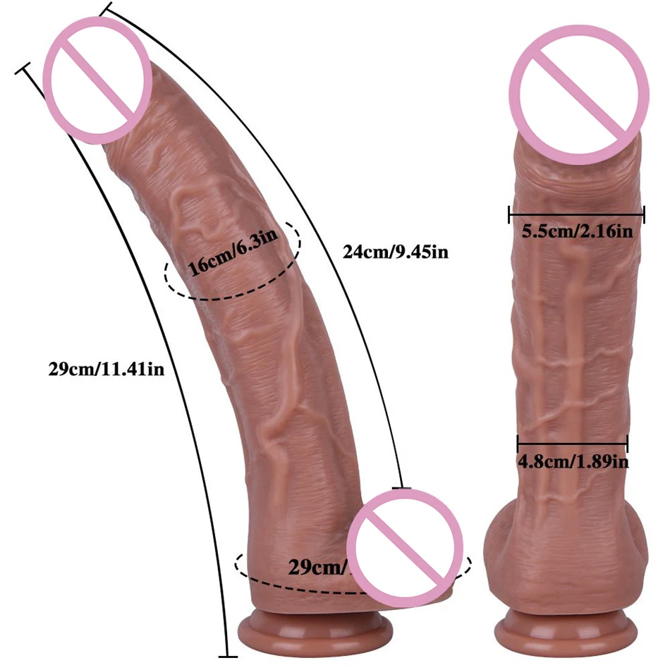 Medical Silicone Realistic Huge Dildo Super Long Soft Penis Dick Female Masturbator Suction Cup XXL Dildos for Women Sex Toys | Красота и