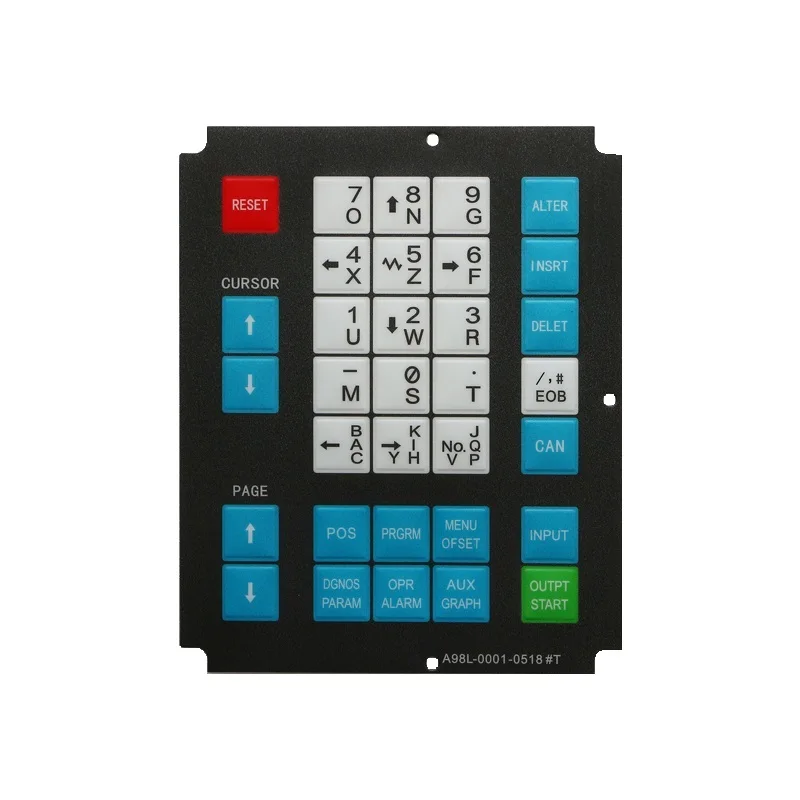 Per Fanuc Ot-A98L-0001-0518 # T Pulsante Interruttore Tastiera A Membrana A98L-0001-0518 # T