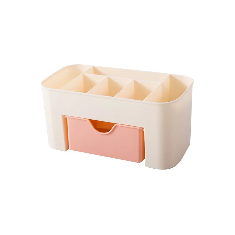 Acrylic Cosmetic Organizer Desktop - Lipstick Holder Vanity Table Storage Box, Drawer Design Jewelry Skincare Tray for Girls 5