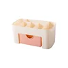 Acrylic Cosmetic Organizer Desktop - Lipstick Holder Vanity Table Storage Box, Drawer Design Jewelry Skincare Tray for Girls 5
