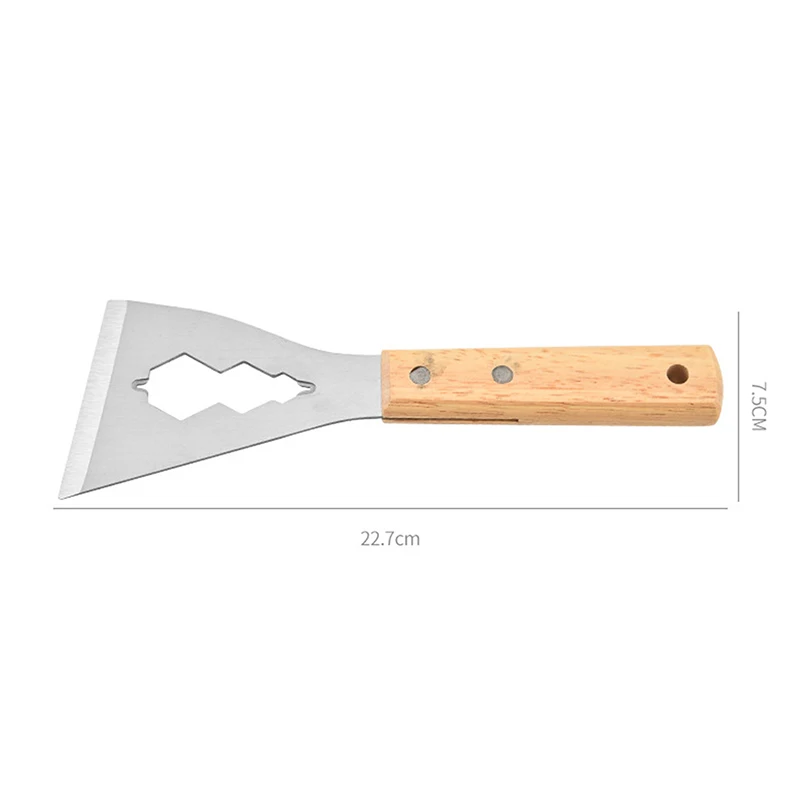 Japanese Style Dust Scraper Putty Knife Wall Covering Tool Decoration Multifunctional Shovel Putty Knife Wooden Handle