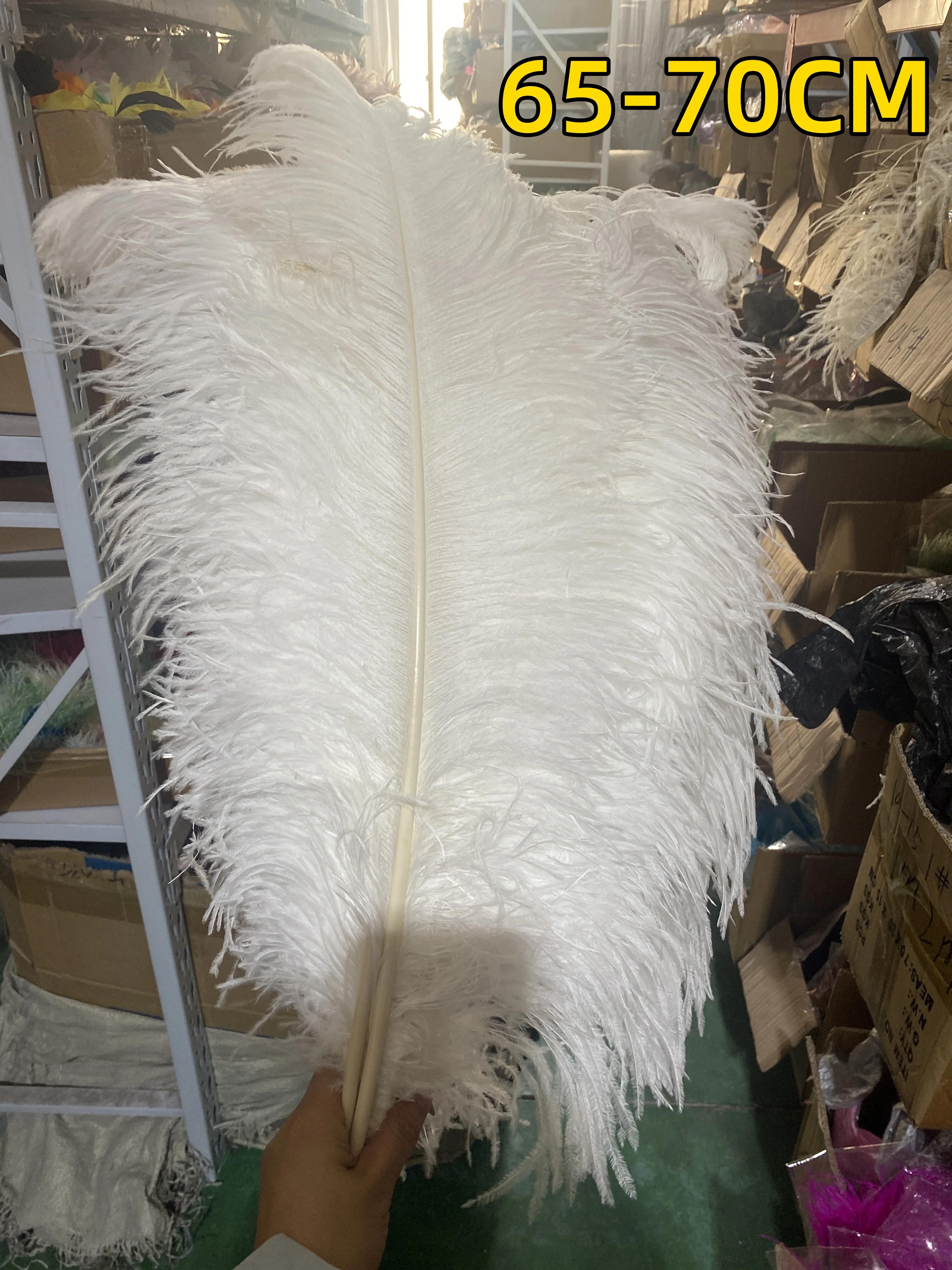 10/50/100/200 PCS Natural Ostrich Feather 15-75cm/6 to 30inches Ostrich Plumage Wedding Centerpiece Clothing Plumes Decor