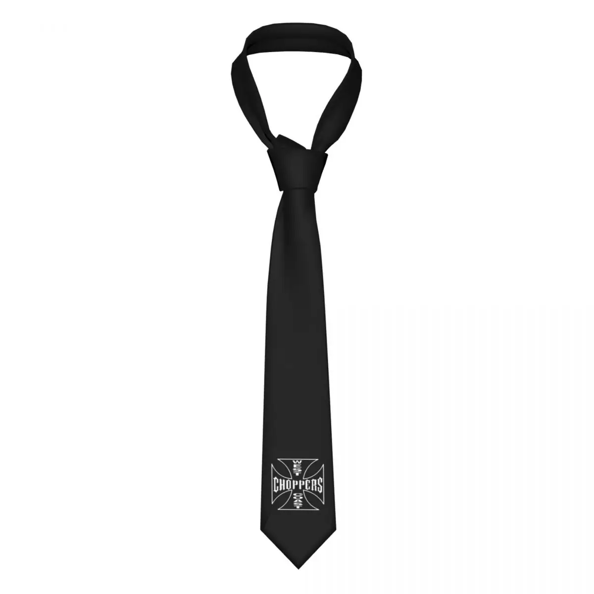 

Custom West Coast Iron Cross Choppers Ties Mens Fashion Silk Neckties for Wedding