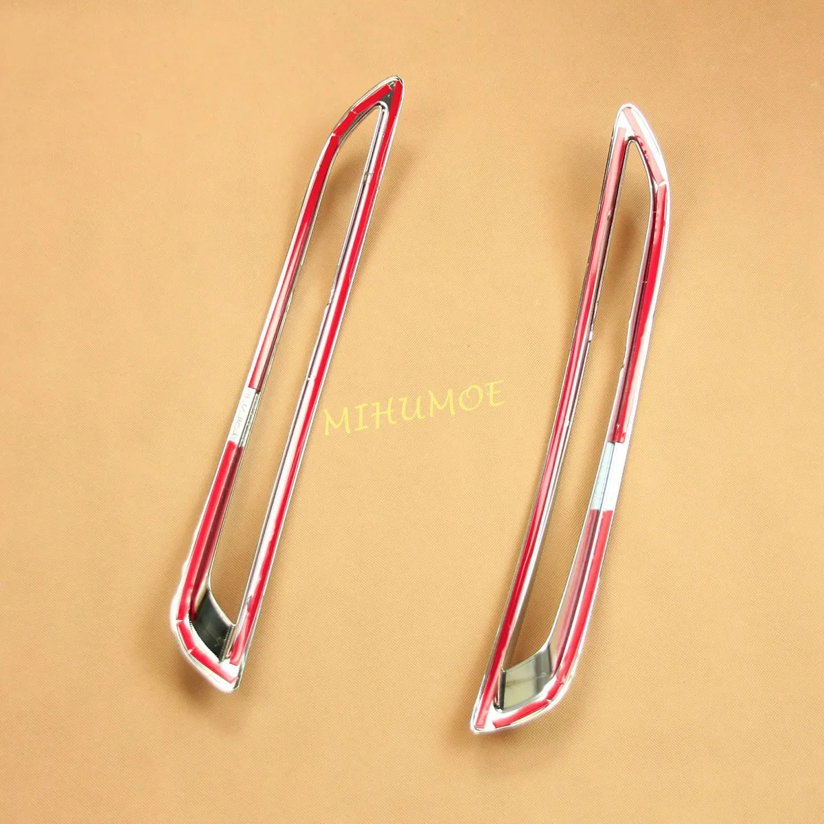 For Mazda CX30 CX-30 2020 2021 2022 Chrome Car Rear Bumper Reflector Fog Lights Cover Lamps Trim