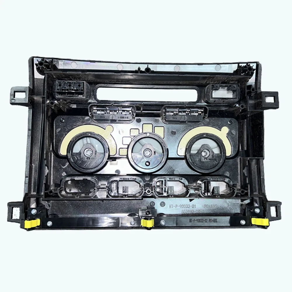 Panel de Control de Aire Acondicionado y Marco Central para DVD para Toyota Land Cruiser LC100 1998-2007, Consola Central del Tablero del Automóvil 55900-60850 6