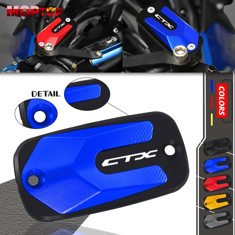 

CTX Motorcycle Accessories CNC Front Brake Fluid Reservoir Cover Tank Cap For HONDA CTX700 CTX700N CTX 700 700N 2014-2016