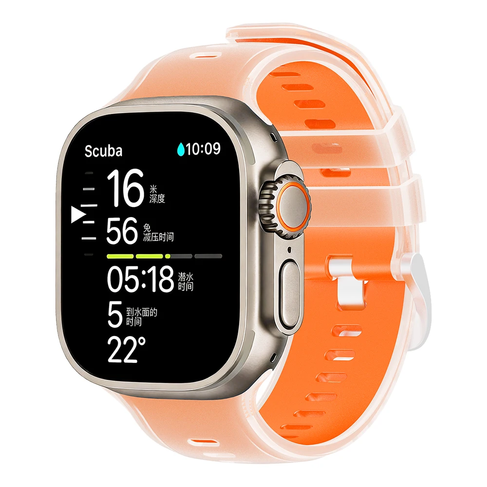 Durable Soft Silicone Sports Band for Smartwatches - Multiple Sizes Available