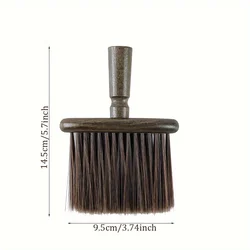 Versatile Walnut Wood Cleaning Brush with Soft Bristles (Brown)