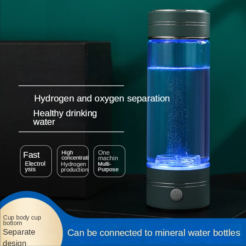 SPE/PEM Hydrogen Water Generator,5000PPB Hydrogen Water Bottle,DuPont Dual Chamber Maker loniz,Can Absorb Hydrogen