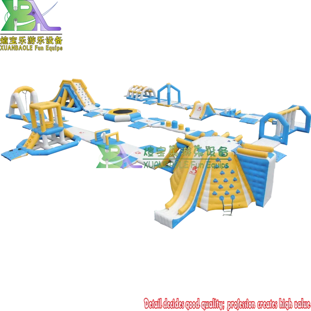 0.6-0.9mm PVC Tarps 2022 New Outdoor Water Park Inflatable / Floating Water Obstacle Course Manufacturer 6