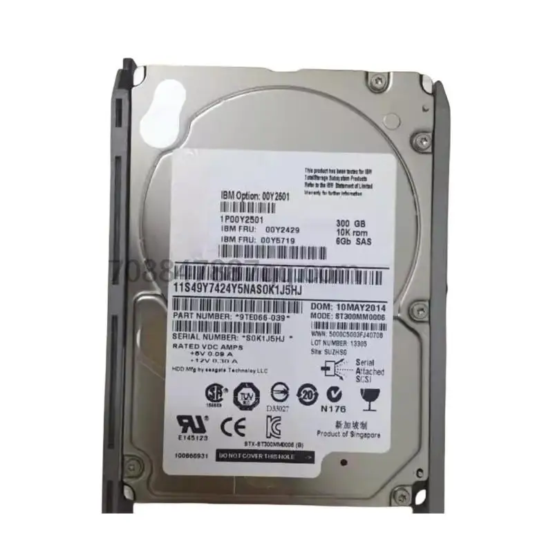 

Оригинальный 100% Аутентичный 00Y2429 00Y2501 300G 10K SAS 2,5 V3500 V3700