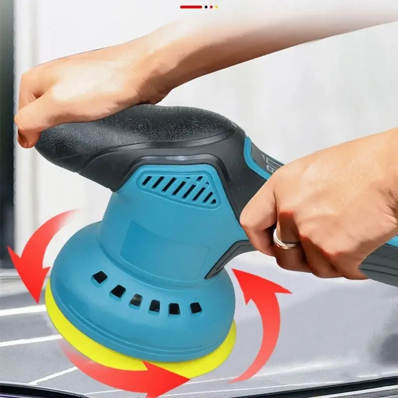 LEIBOO Car Polishers Wireless Automotive Polishing Machine Wax Tool 8 Gears 12V Electric Waxing Repairing Sander Car Accessories car polisher automotive orbital sander
