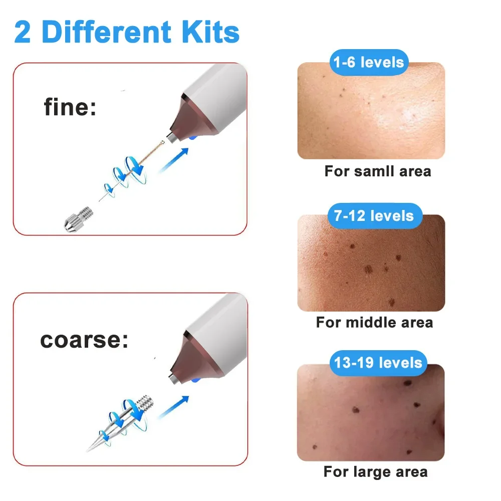 Laser Plasma Pen Mole Dark Spot Freckle Nevus Wart Skin Tag Pimples Tattoo Removal Skin Face Beauty Machine 19 Gear