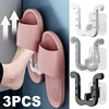 Self-adhesive Slipper Hooks Slippers Racks No-punch Wall Mounted Shoes Storage Rack Drying Hanger Bathroom Shoe Hook Accessories 1
