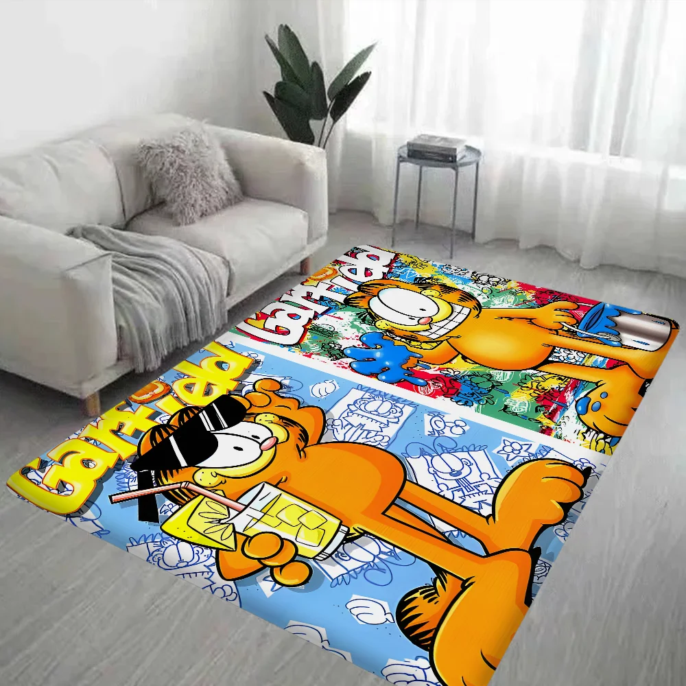 Classic 80s Garfields Bathroom Mat Non-Slip Laundry Room Mat Laundry Decor Balcony Child Living Room Toilet Rug 5