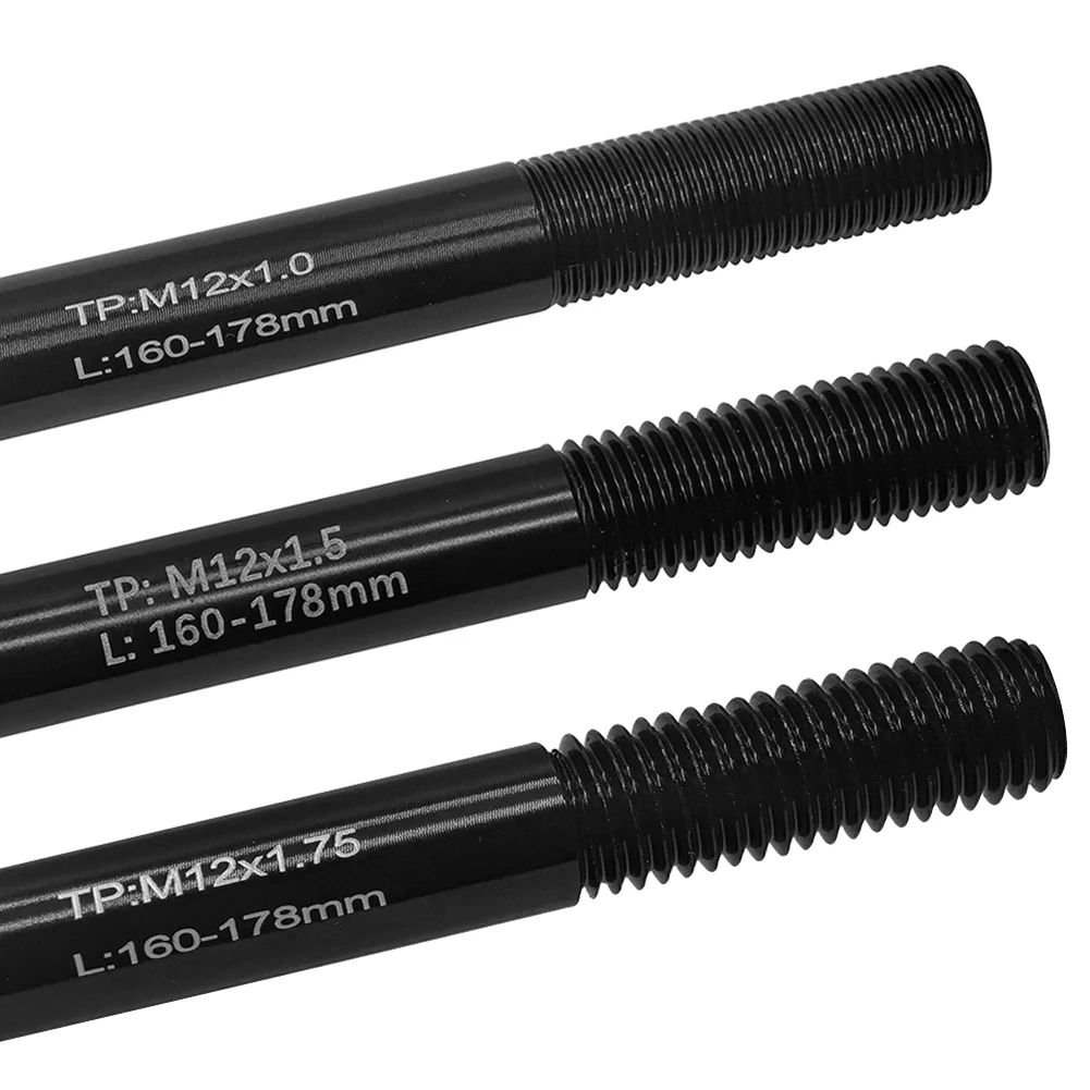 Bike Trailer Thru Axle Cargo Bicycle Trailer Axle Kid Trailer Hitch Axle 160-178mm M12 P1.0/1.5/1.75 Cycling Accessories