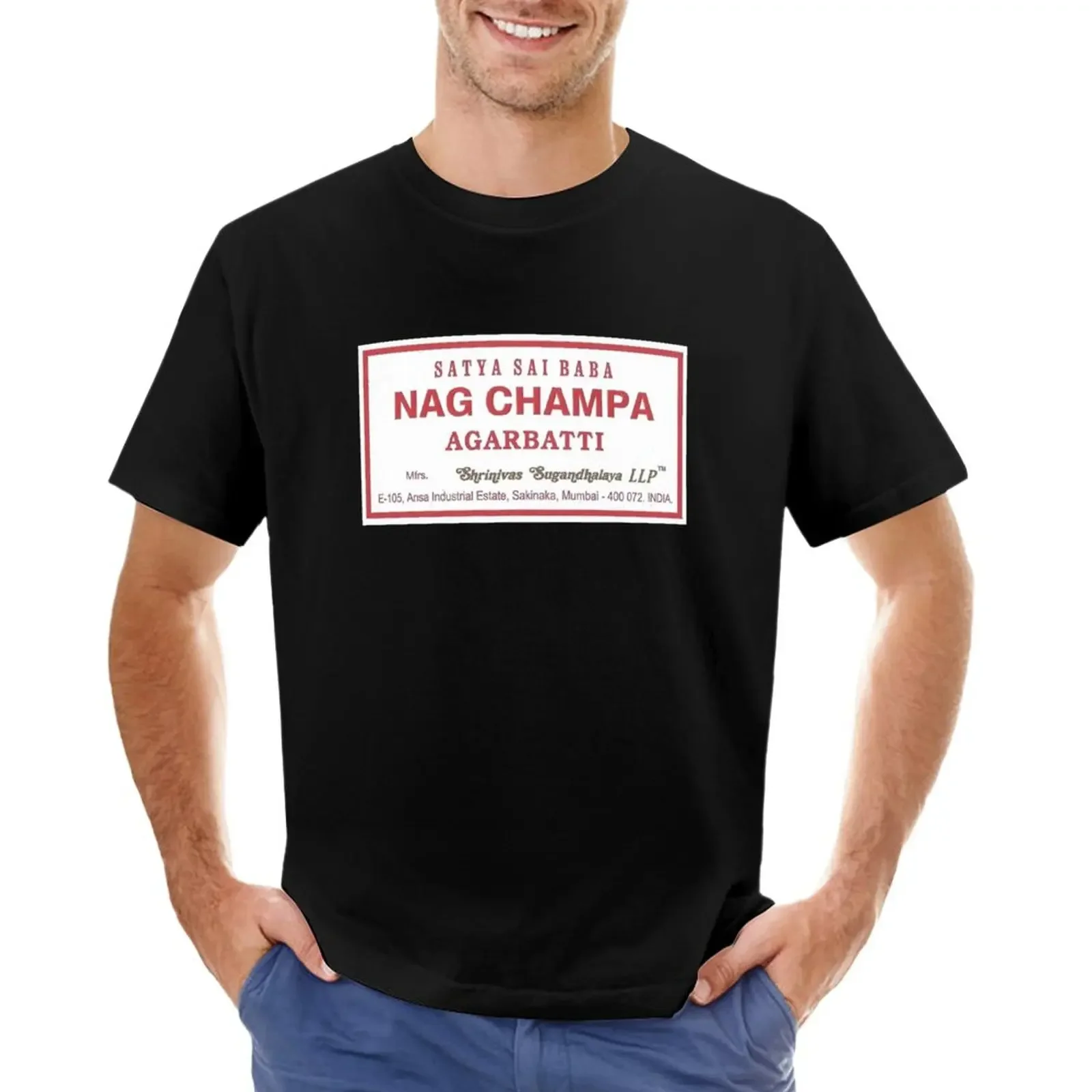 Nag Champa Incenso Satya Sai Baba T-Shirt Vestiti Estivi Tees Funnys Vestiti Per Gli Uomini