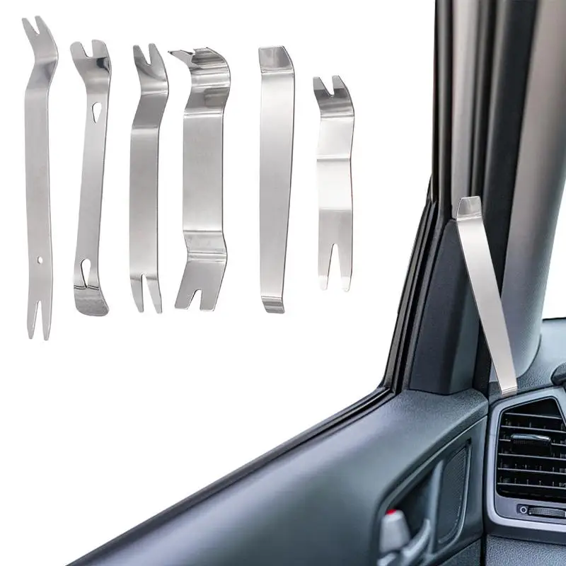 

Car Trim Disassembly Tool Stainless Steel Auto Trim Removal Tool Set Auto Trim Remover Kit Car Tools Easy Door Panel Fastener