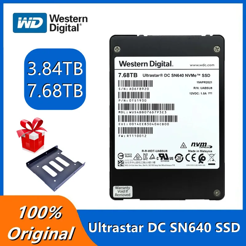 Western Digital 3.84tb Ultrastar® Dc Sn640 Nvme Sas - Ssd Negro | Meses sin interés