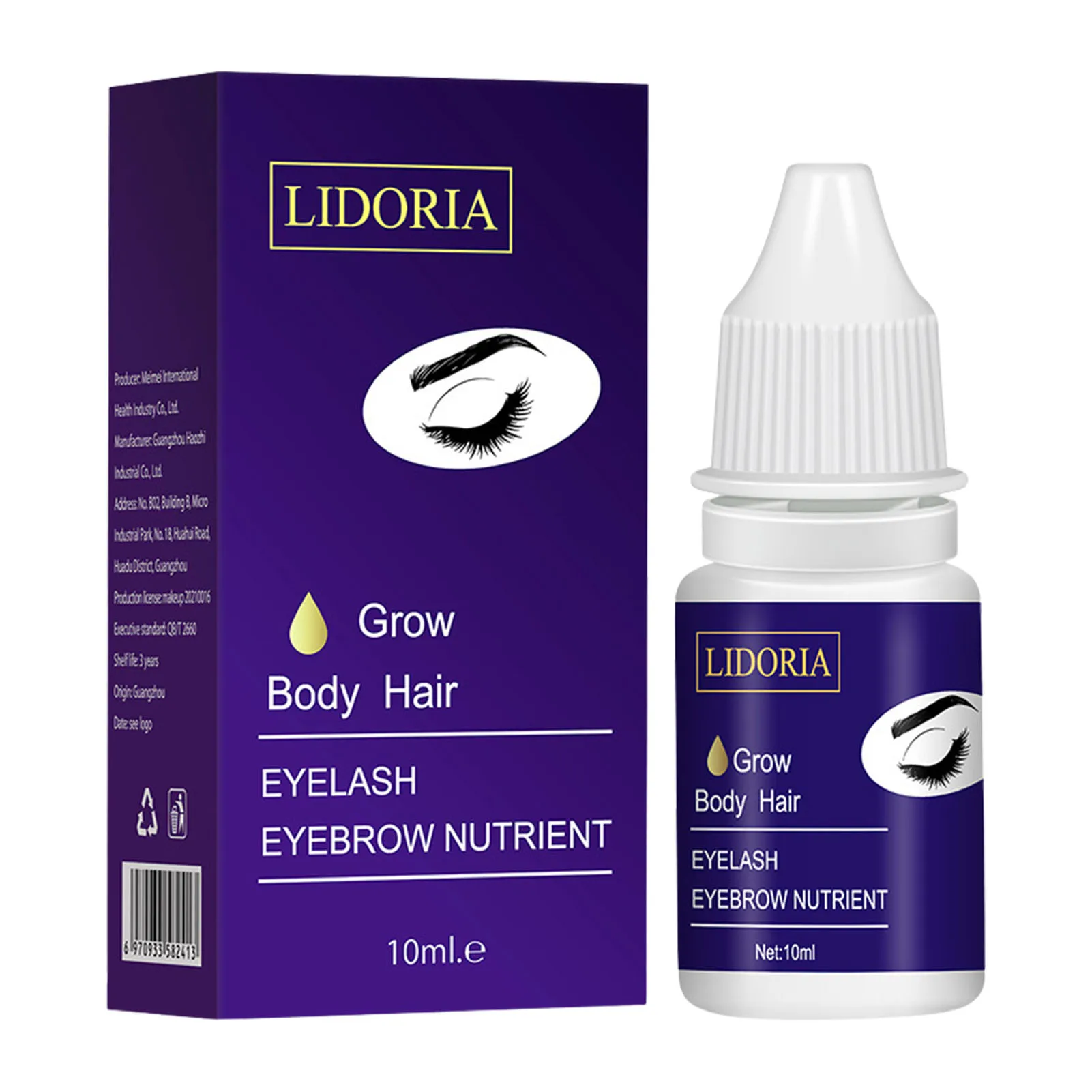 

10ml Eyelashes Growth Essential Oil Eyebrow Growth Serums Eyelash Enhancer Non-Irritating Eyelash Serums Eyelash Growth Liquid