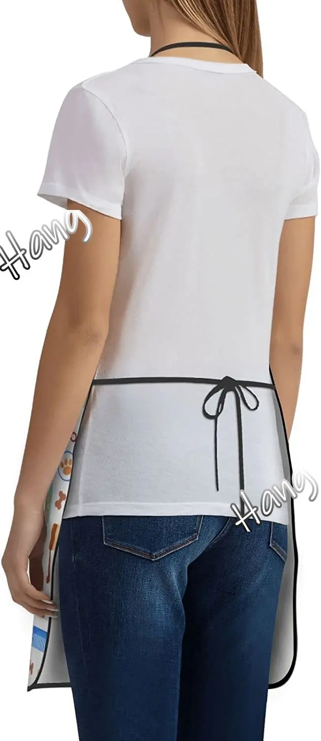 Pet Grooming For Dogs And Cats Aprons Kitchen Chef Waterproof Adjustable Funny Apron For Bbq With Pockets For Men Women
