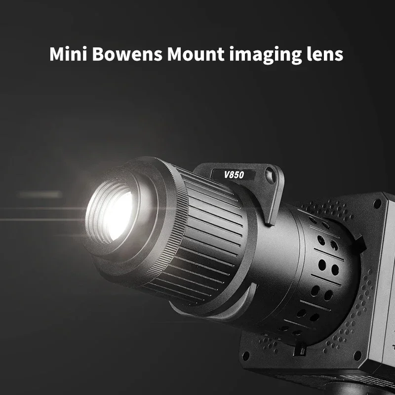 SHIYAN V850 Mini Bowens Mount Photography Spotlight Plug-in Condenser Optical Focusing Projection