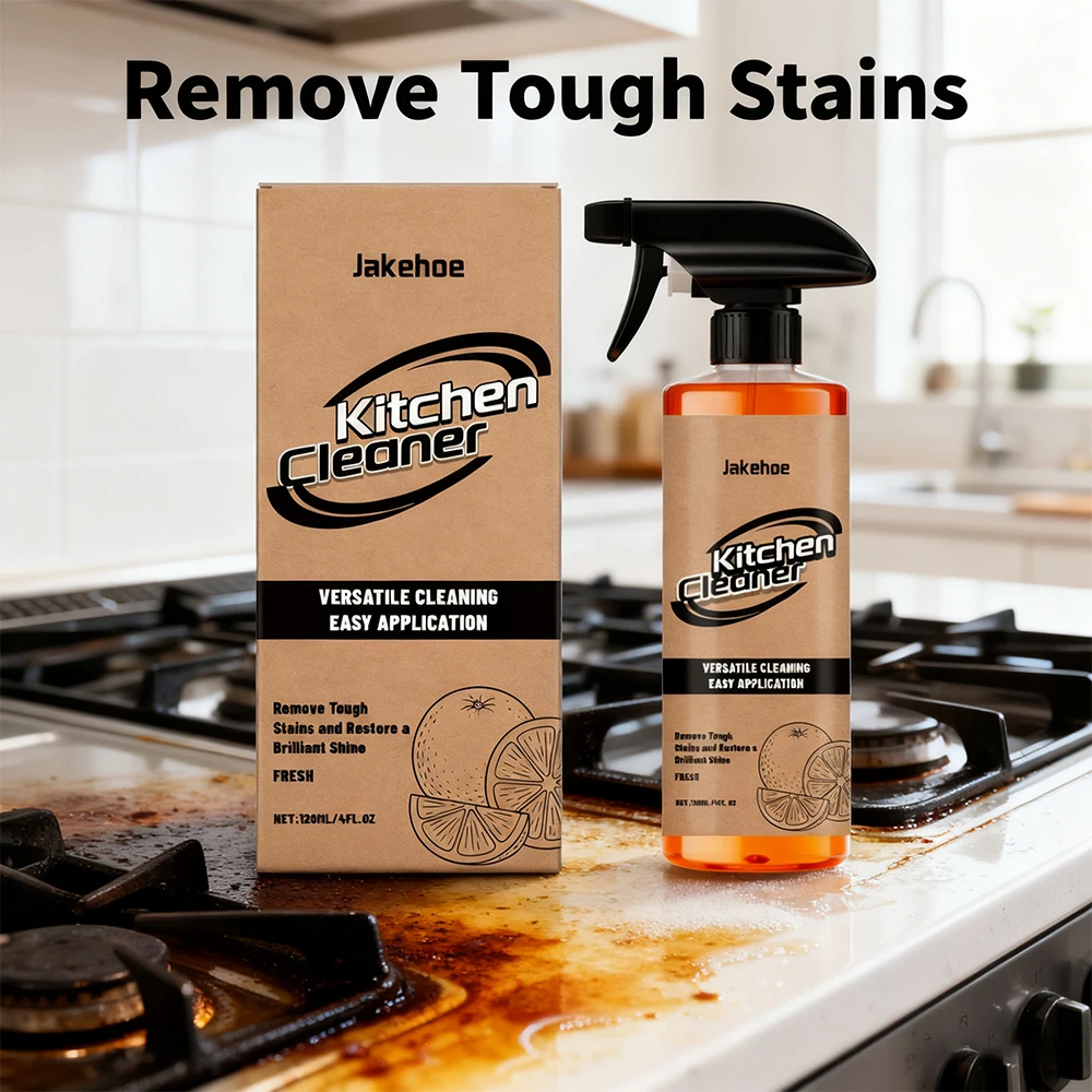 120ml Household Cleaning Spray Kitchen Oil Foam Cleaner Strong Oil Stain Degreaser Gentle Ingredients Household Grill Oven