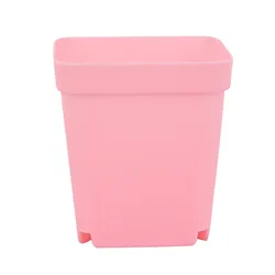Set of 10 Colorful Mini Square Gardening Pots for Succulents and Seedlings (10PCS PINK)