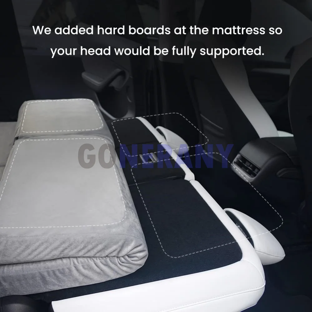 Camping Mattress for Tesla Model Y/X CertiPUR Memory Foam Mattress Storage Bag & Sheet Provided Portable In Car Sleeping