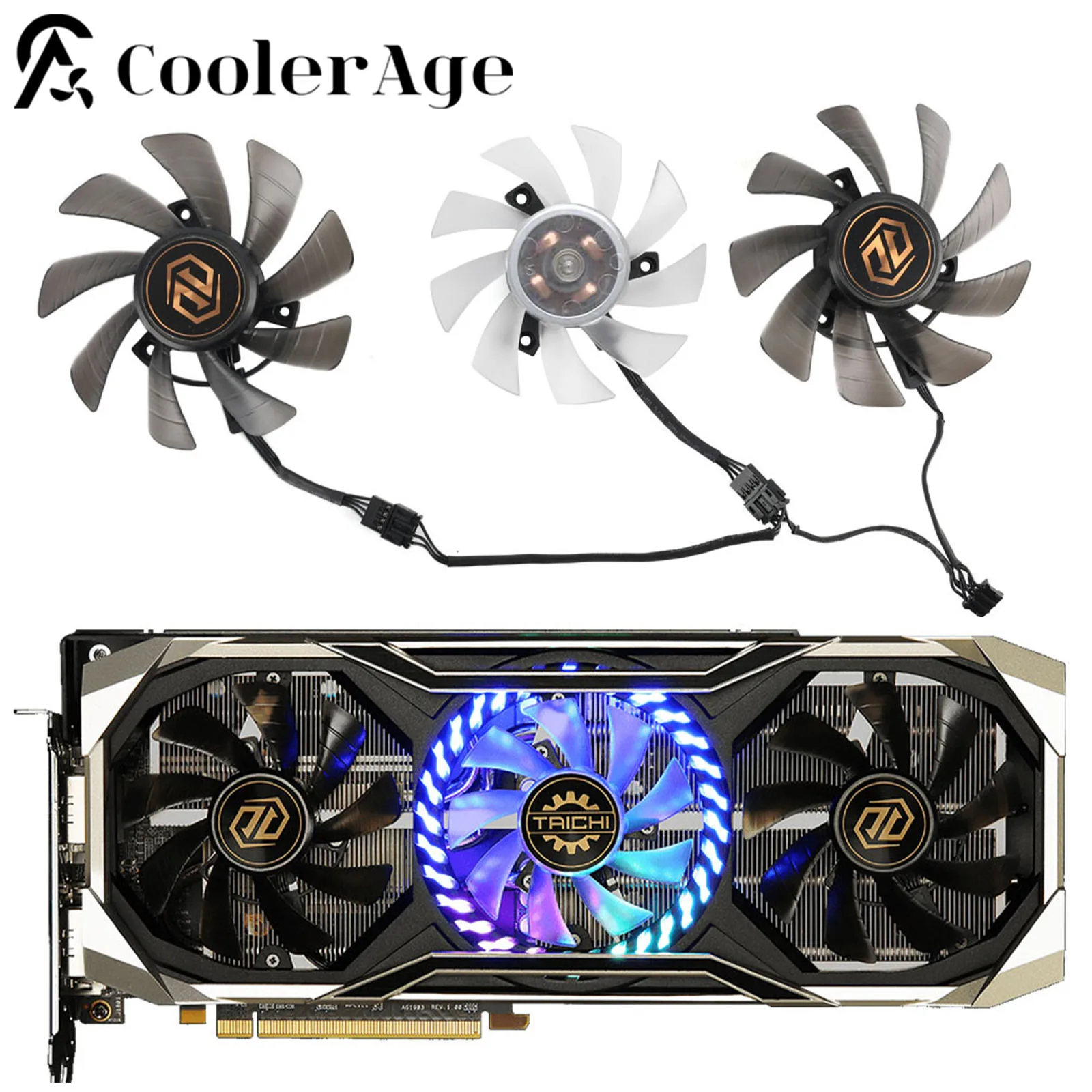 

New 85MM T129215BU T128015BU Cooler Fan Replacement For ASROCK AMD Radeon RX 5700 XT Taichi X 8G Graphics Video Cards Cooling