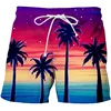 Parrot Palm Cocoanut Tree Beach Shorts Men Summer Short Pants 3D Flora Printed Board Trunks Swimsuit Woman 2023 homme Ice Shorts 6