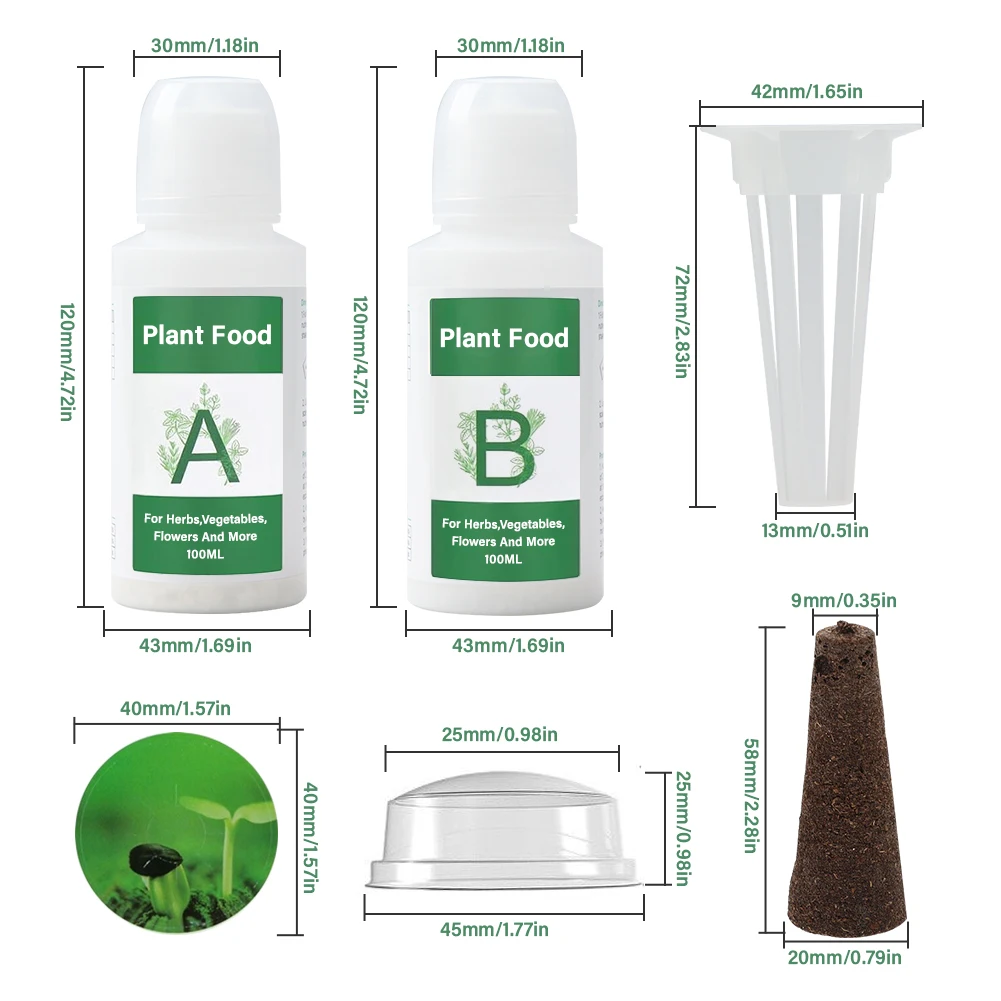 Indoor Hydroponic Growing Soil Cotton Hydroponics Solid AB Fertiliser Set Agricu
